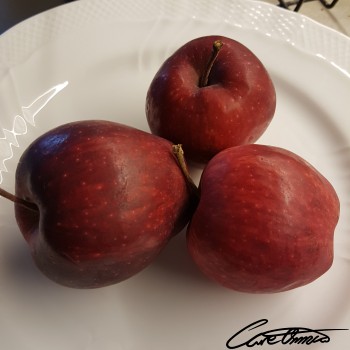 Image of Raw Apples (Red Delicious, With Skin, USDA Food Distr. Program Included)