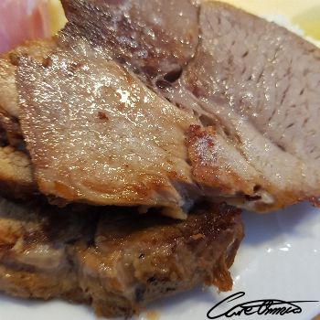 Image of Braised Fresh Pork Picnic Shoulder (Meat & Fat, Arm Picnic) that contains eicosatrienoic acid (20:3)