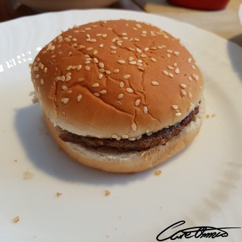 Image of Hamburger (Plain, 1 Medium Patty, On White Bun)