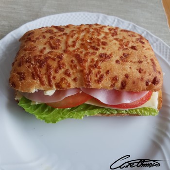 Image of Turkey, Ham, & Roast Beef Club Sandwich (With Cheese, Lettuce, Tomato, & Spread)