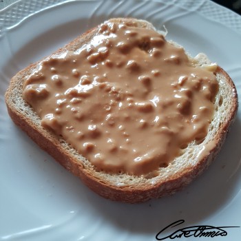 Image of Peanut Butter Sandwich (With Regular Peanut Butter, On White Bread)