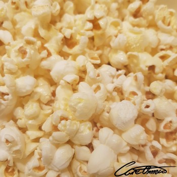 Image of Popcorn (With Added Butter Or Margarine, Popped In Oil) that contains total lipid (fat)