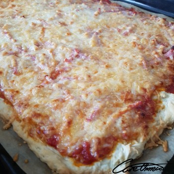 Image of White Pizza (Cheese, With Meat, Thick Crust)