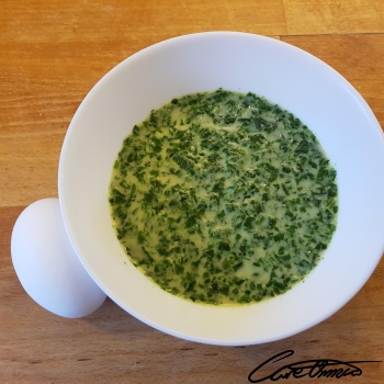 Image of Spinach Soup that contains beta-carotene