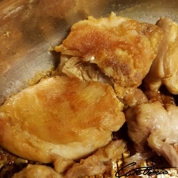 Image of Baked Or Fried Chicken Thigh (Coated, Made With Butter, Prepared Skinless, Coating Not Eaten)