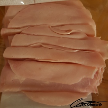Image of Sliced Ham (Extra Lean, Prepackaged Or Deli, Luncheon Meat) that contains water
