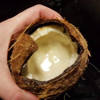 Image of Coconut Meat (Raw, Nuts) that contains water