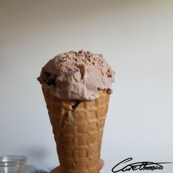 Image of Ice Cream Cone (No Topping, Chocolate Ice Cream)