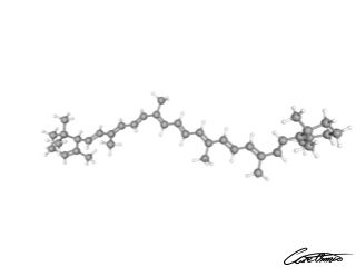 A three-dimensional representation of alpha-Carotene