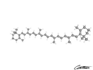 A three-dimensional representation of beta-Carotene