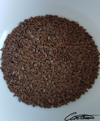Flaxseeds in a bowl