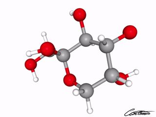 A three-dimensional representation of Fructose