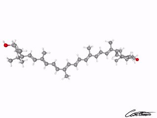 A three-dimensional representation of Lutein Good For Your Eyes