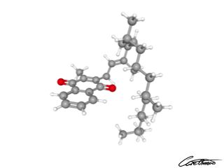 Vitamin K: How To Use It For Your Benefit - A three-dimensional representation of Phylloquinone A three-dimensional representation of Phylloquinone
