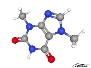 A three-dimensional representation of Theobromine