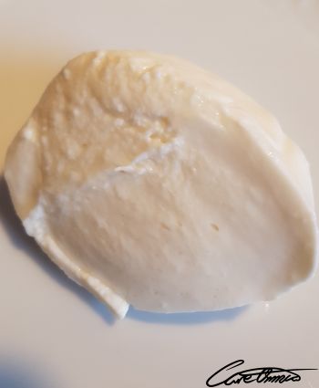 A creamy mozzarella cheese